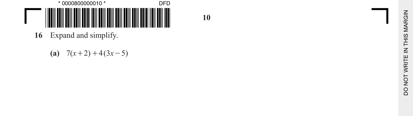 Cambridge CIE 0580 October/November 2025 Q16