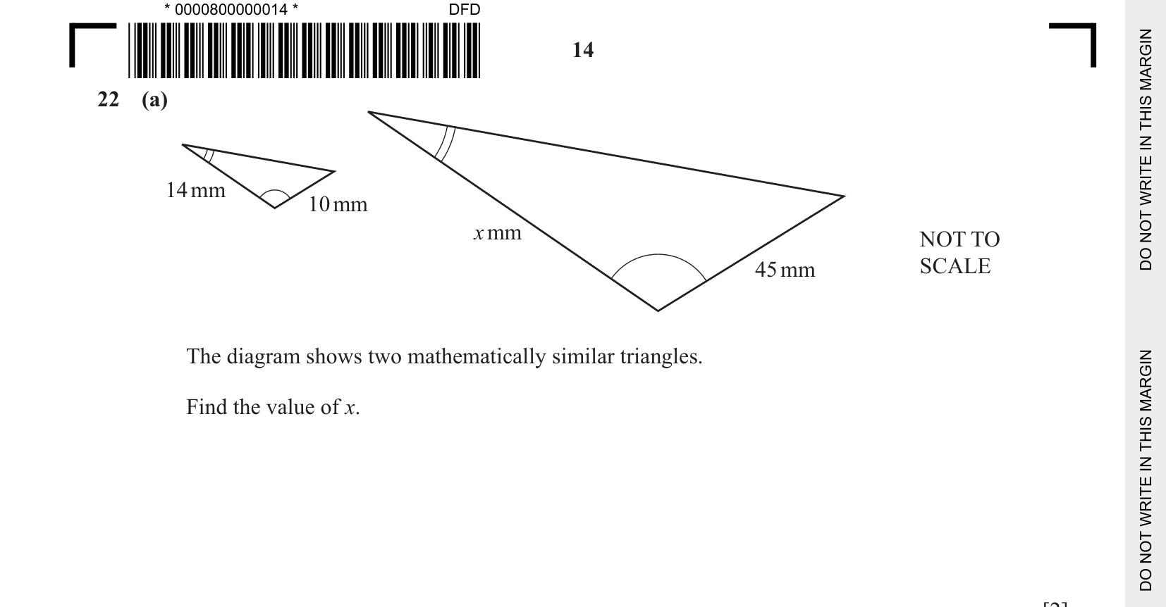 Cambridge CIE 0580 October/November 2025 Q22
