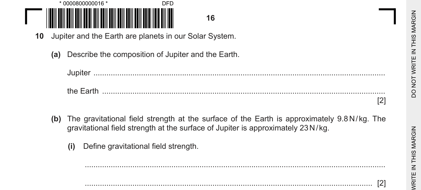 Cambridge CIE 0625 May/June 2025 Q10